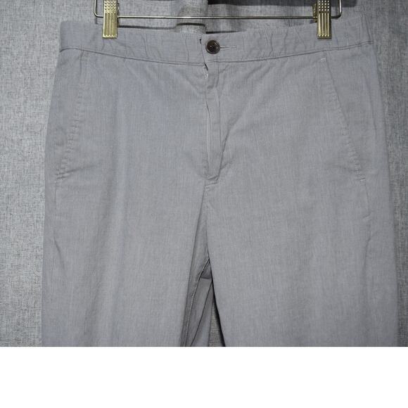 Vince Men’s Gray Jogger Pants Size M Cotton Blend Elastic Cuff Casual Trousers - Picture 2 of 4